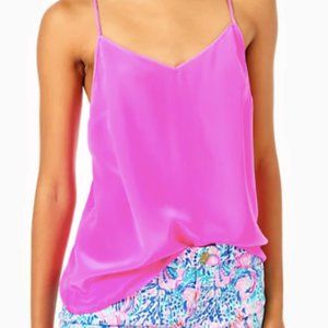 Dusk Racer Back Silk Tank Top Sz M